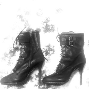 Aldo High Heel Stiletto Rugged Winter Boots